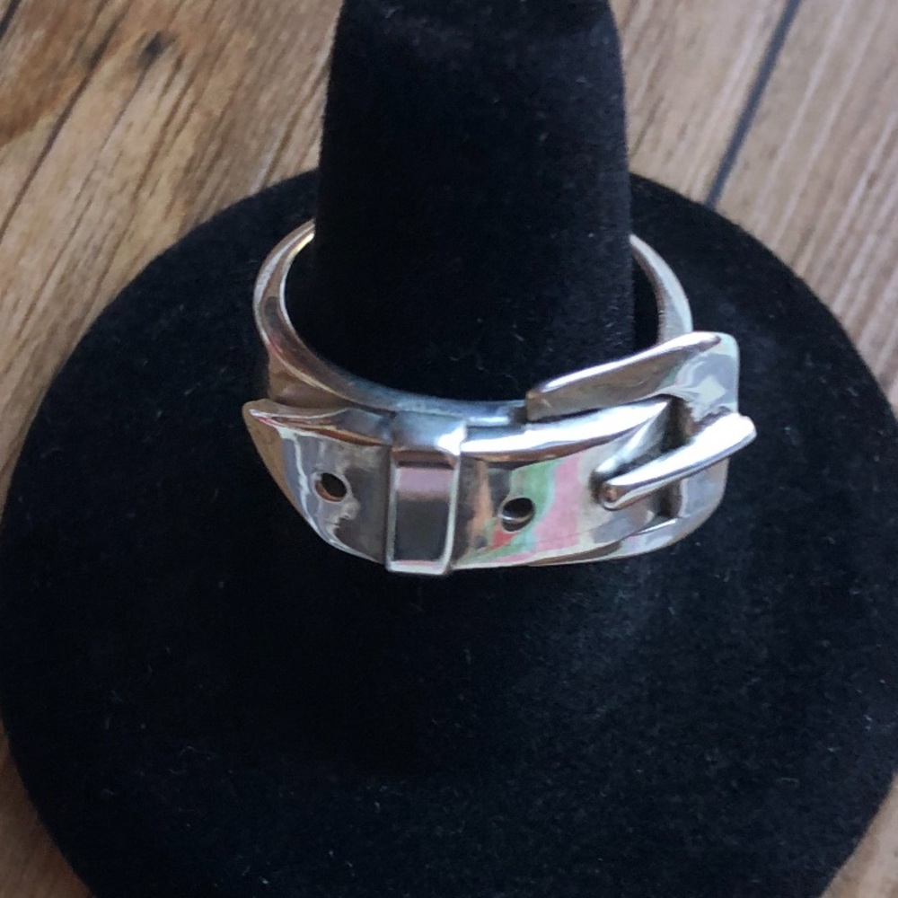 Sterling Silver Buckle Ring - Picture 13 of 16